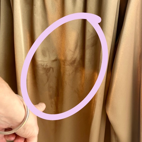 LISE WATIER Lingerie Satin Silky Pajama Set Extra Large Beige Gold Sleepwear - Picture 13 of 17